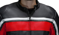 Karl Rote Motorrad Racing Lederjacke