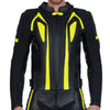 Skorpion Schwarz Licht-reflektierende Motorrad-Rennsport Lederjacke