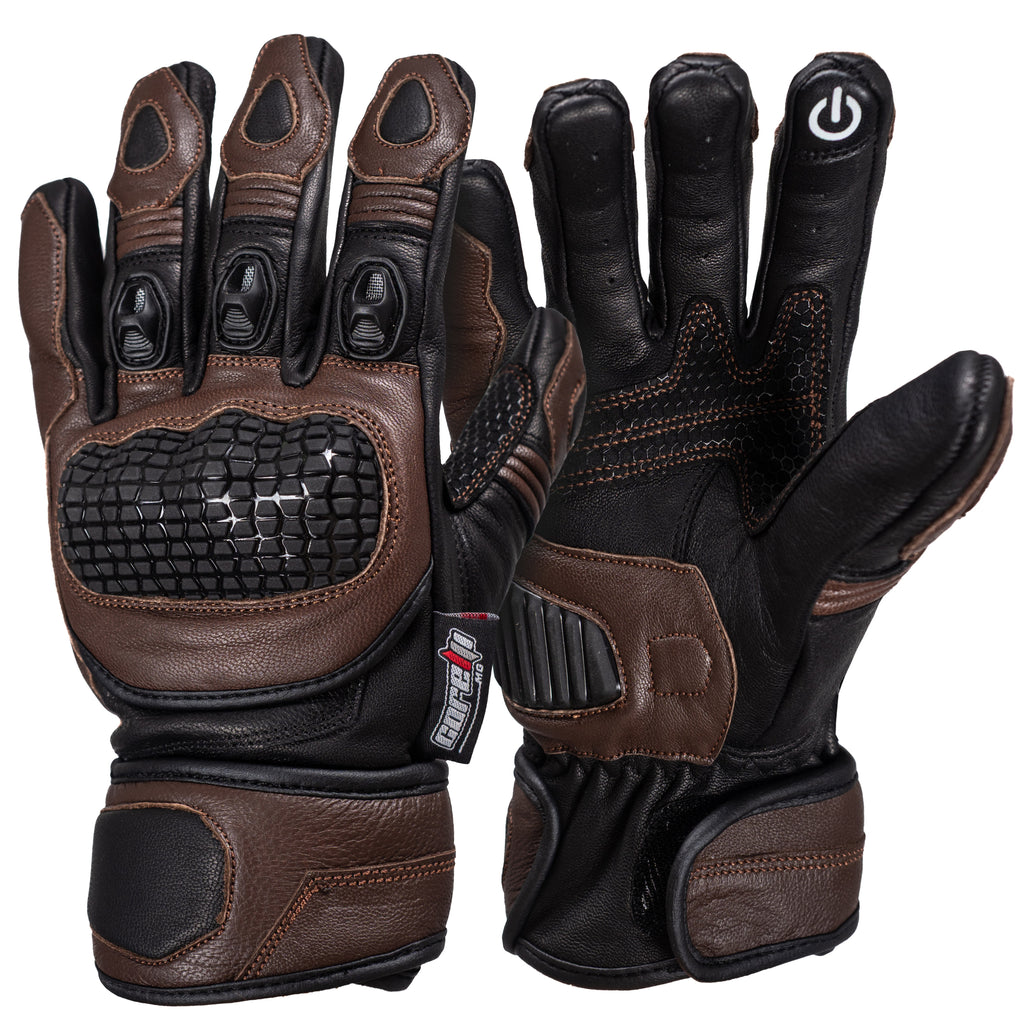 Triumph Carbon Racer Motorrad Handschuhe