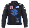Suzuki Blau Motorrad Textiljacke