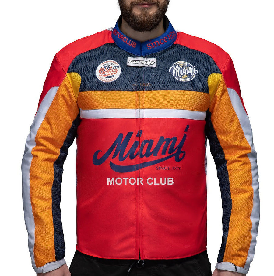 Miami Racing Motorrad Textiljacke Rot