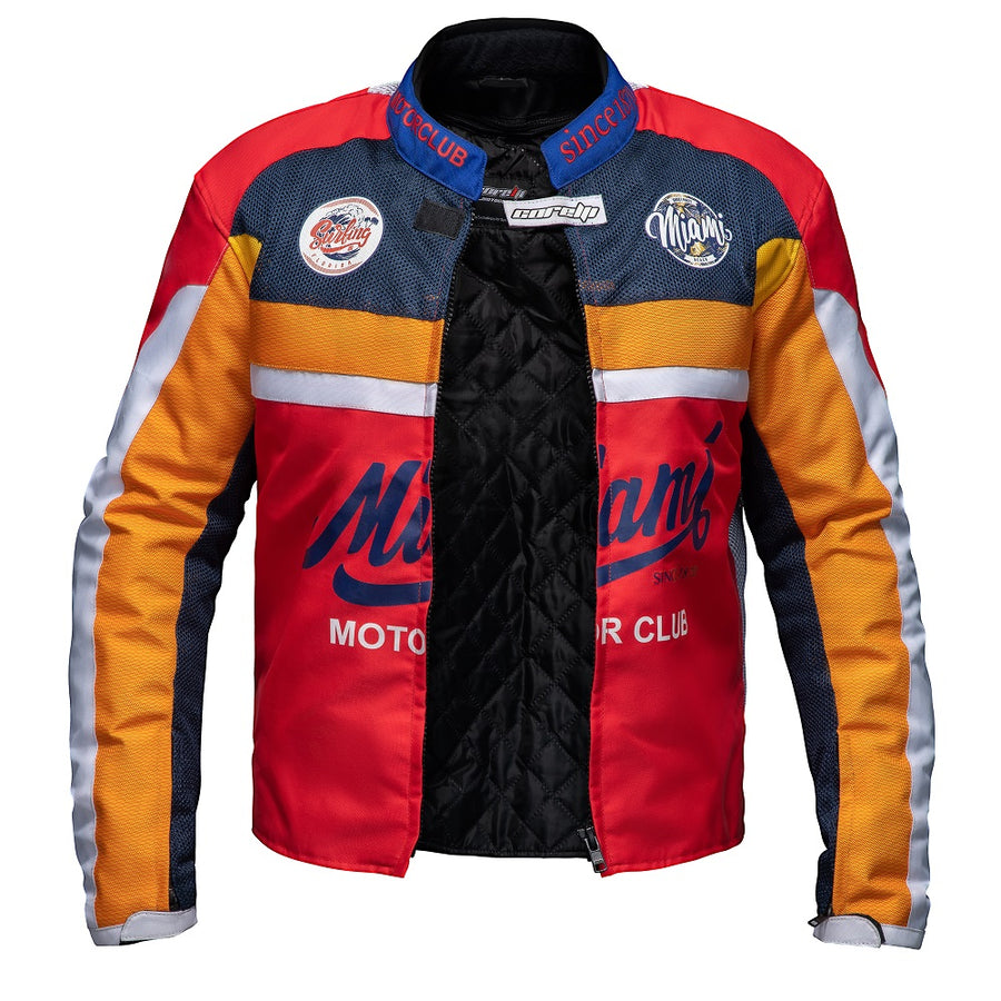 Miami Racing Motorrad Textiljacke Rot