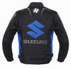 Suzuki Blau Motorrad Textiljacke