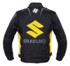 Suzuki Gelb Motorrad Textiljacke