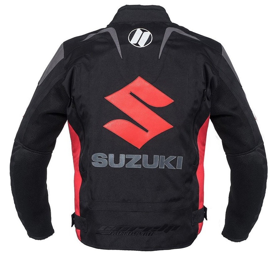 Suzuki Schwarz Motorrad Textiljacke