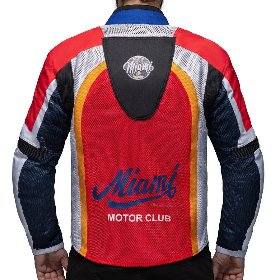 Miami Racing Motorrad Textiljacke Rot