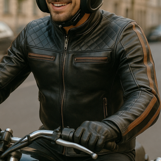 Hudson Motorrad Racing Lederjacke