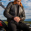 Bomber Braun Classic Motorrad Lederjacke